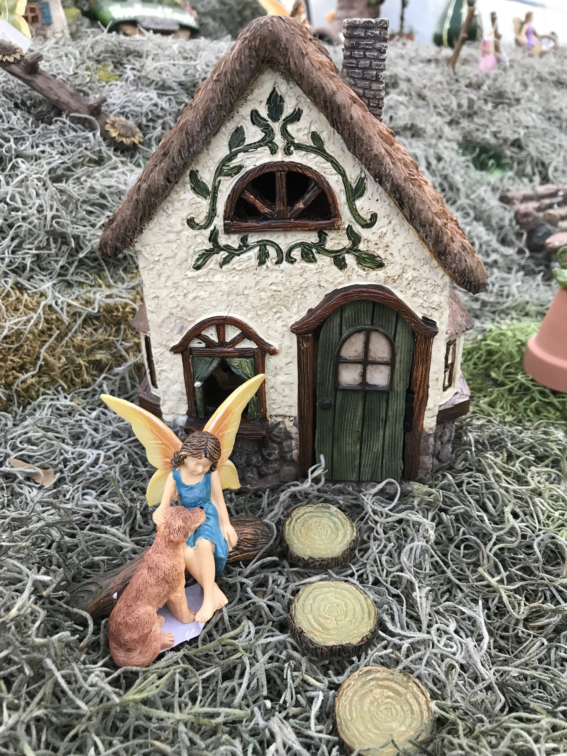 Fairy Garden house and dog