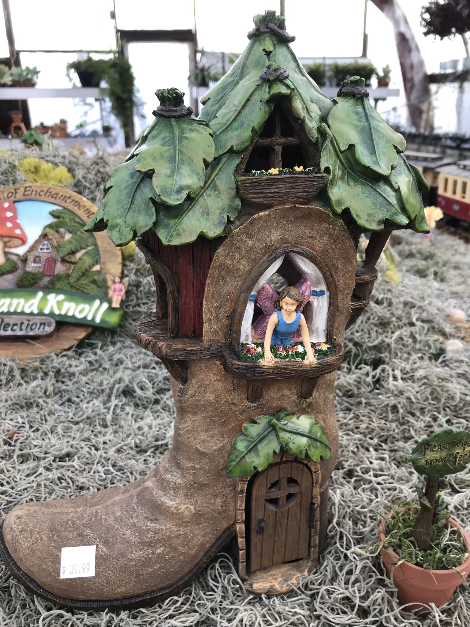 Fairy Garden boot house